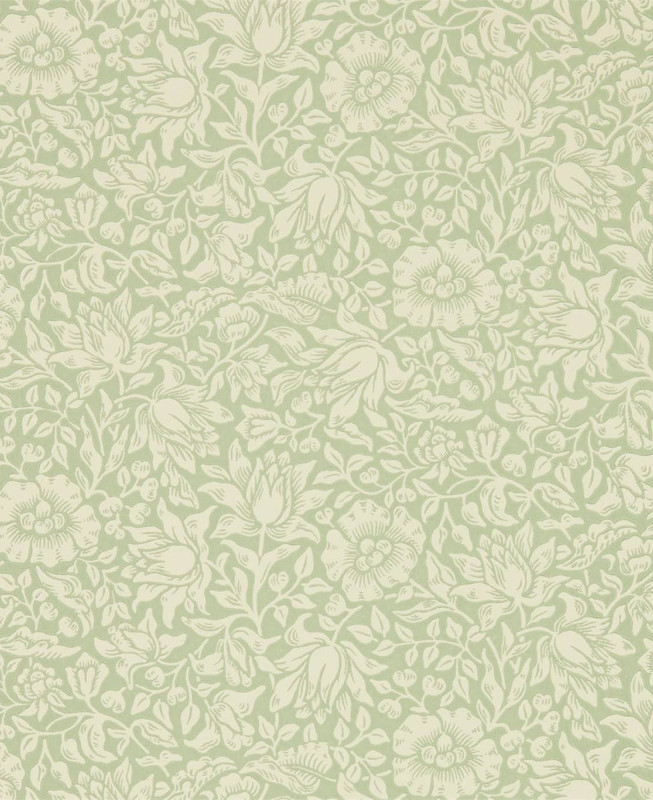 Morris Wallpaper - Mallow - Green