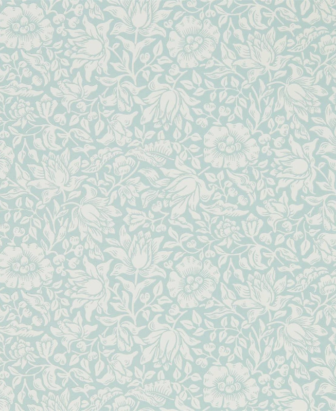 Morris Wallpaper - Mallow - Light Blue