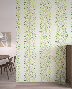 Scion Wallpaper - Berry Tree - Green