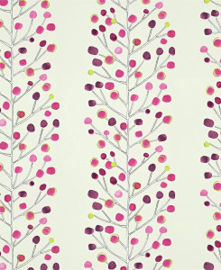 Scion Wallpaper - Berry Tree - Purple