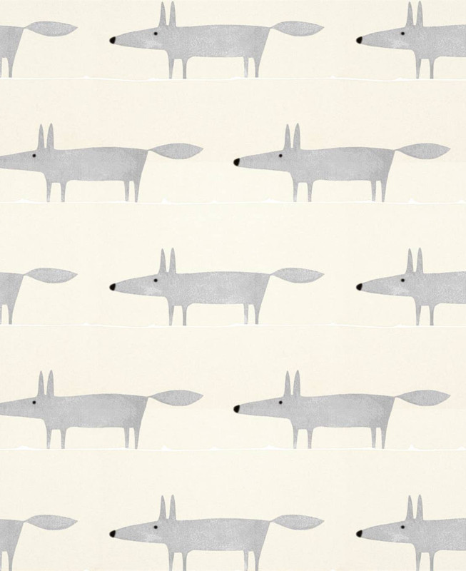 Scion Wallpaper - Mr. Fox - Beige & Grey