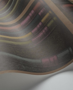 Fornasetti Wallpaper - Ex Libris - Classic Multi on Charcoal