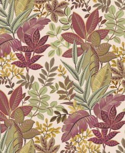 Cristiana Masi Wallpaper - Flora 18508 - Red, Green & Yellow
