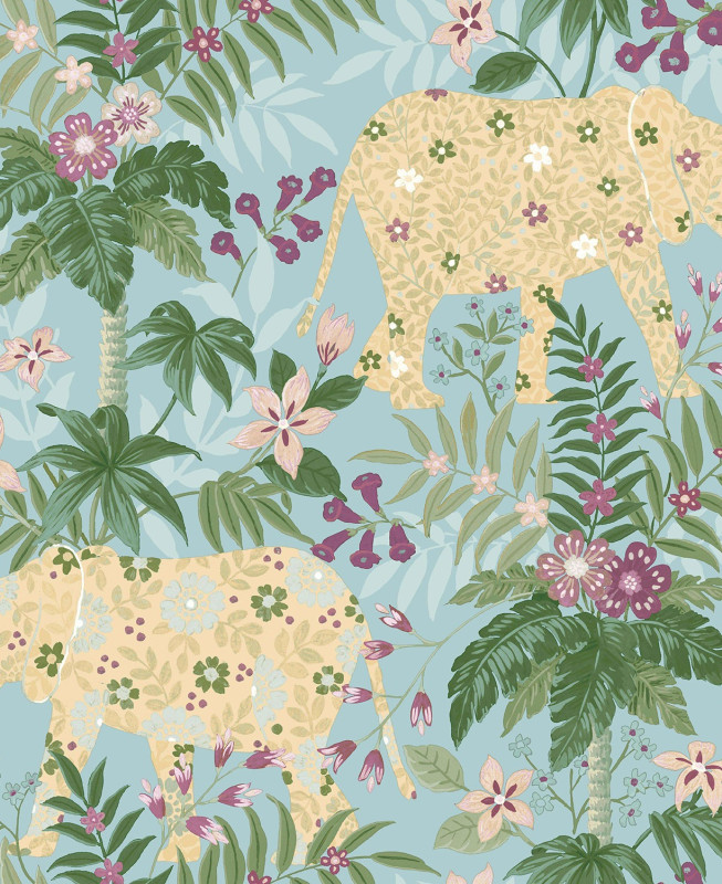 Cristiana Masi Wallpaper - Flora 18547 - Blue