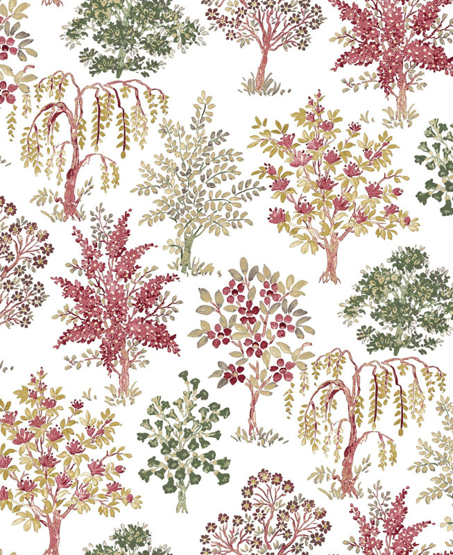 Cristiana Masi Wallpaper - Flora 18558 - Red