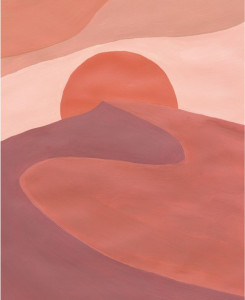 Pannello Decorativo Caselio - Sunset Desert - Rosa