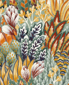 Casamance Wallpaper - Avicennia - Yellow & Orange