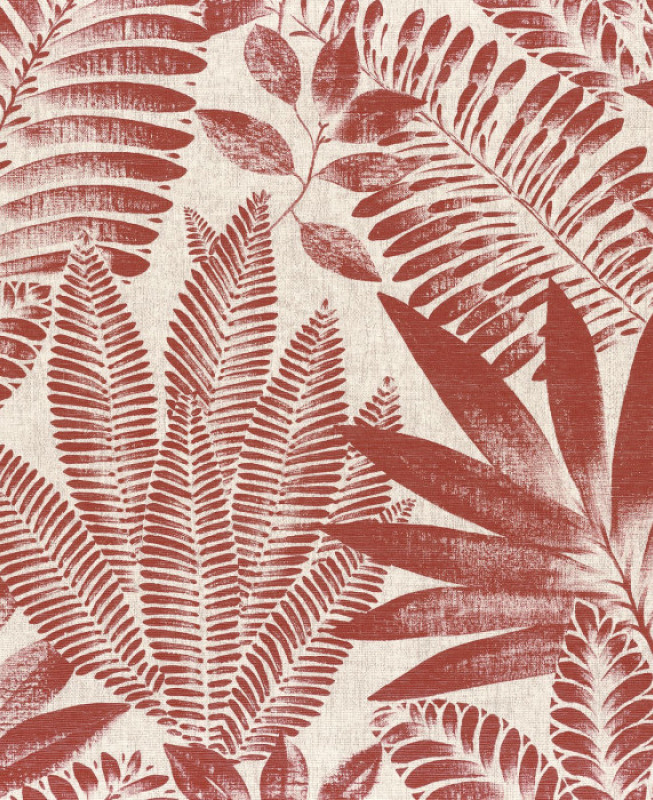 Casamance Wallpaper - Aloes - Red