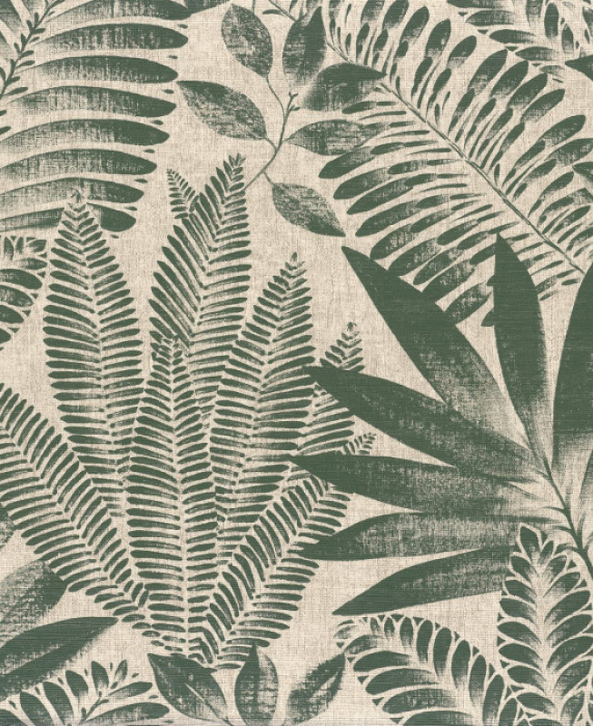 Casamance Wallpaper - Aloes - Green