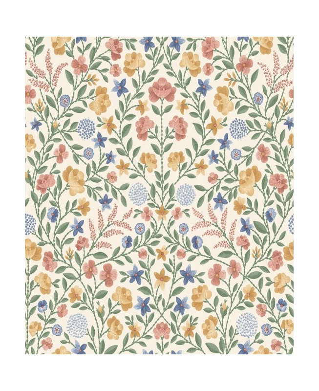 Cole & Son Wallpaper - Court Embroidery - Cream