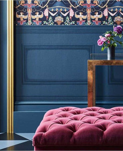 Cole & Son Wallpaper - Library Frieze - Midnight