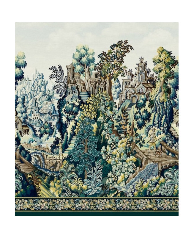 Cole & Son Wallpanel - Verdure Tapestry Silk - Multicolor